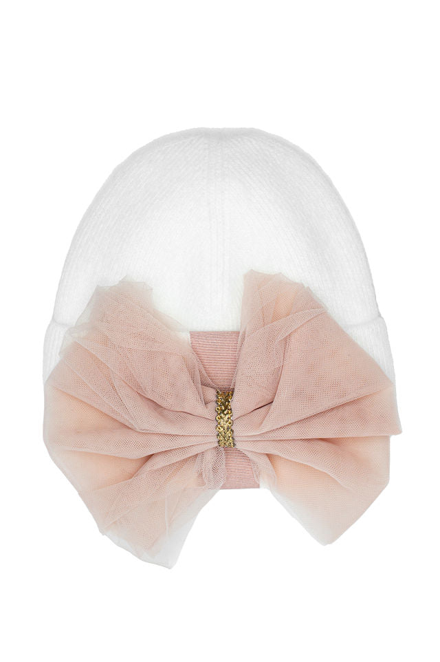 The Maple Hat with Oversized Tulle Bow