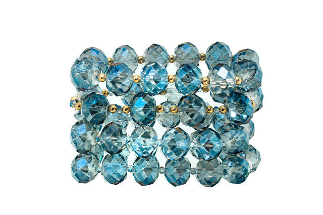 The Reigna Bracelet Stack in Azure Blue