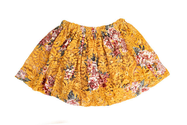 The Coppelia Tutu Skirt in Yellow Floral