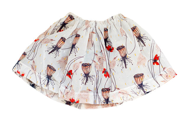 The Coppelia Chiffon/Tulle Skirt with Flowers and Bees